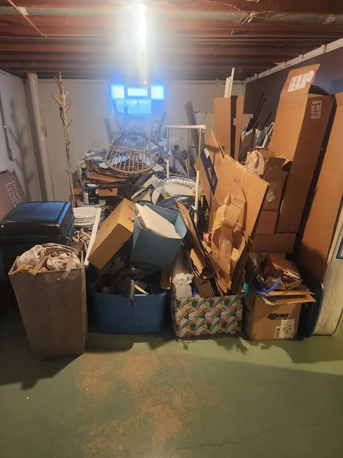 Roll-off dumpster container at job site for 20 Yard Dumpster Rental in Grape Creek